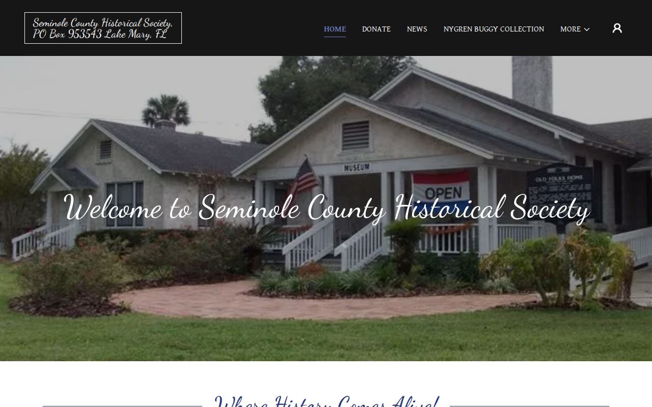 Winter Springs previous residents source at Seminole County Historical Society